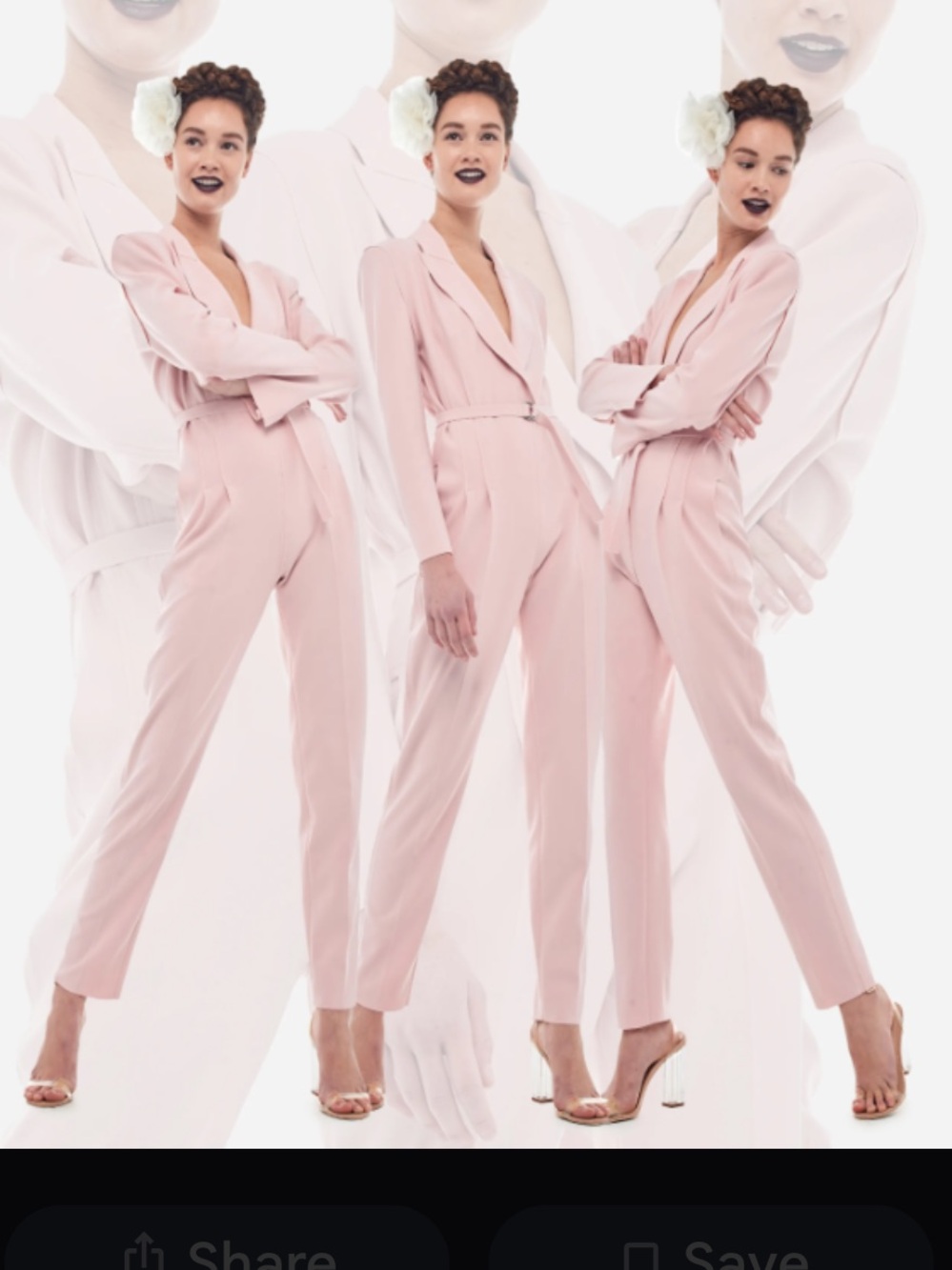 EUC worn once Norma Kamali single breasted Tailored Jumpsuit